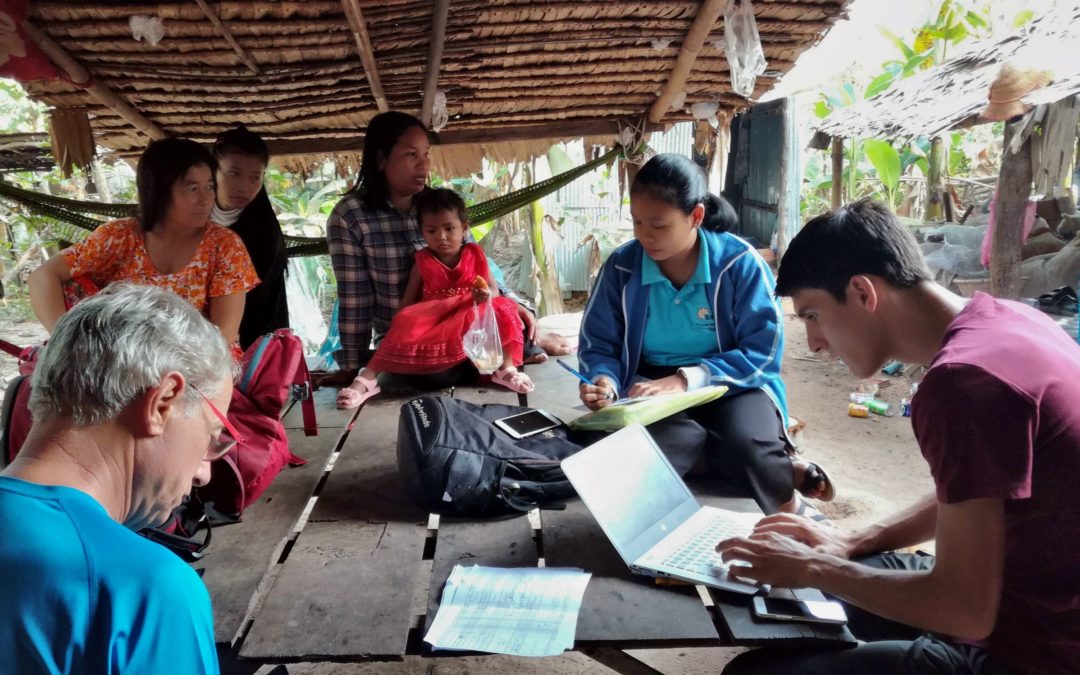 Récolte de données au sein d'une famille Khmer